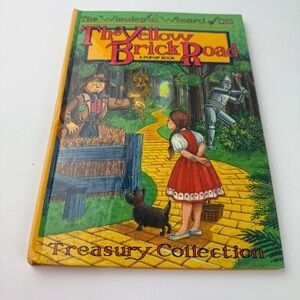 Children's Pop-Up Book The Yellow Brick Road Wizard of Oz 1991 Hardcover